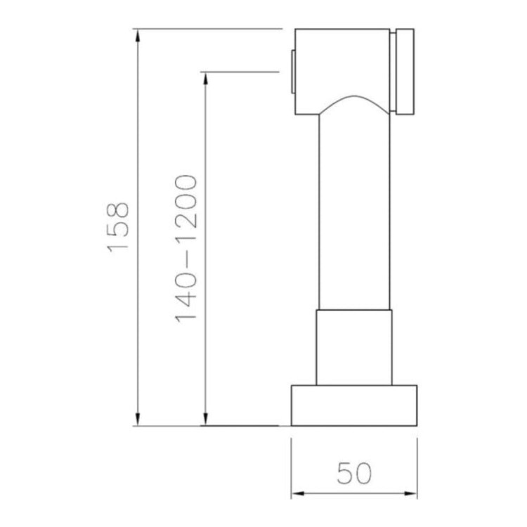 Abode Hand Spray Tap - Chrome