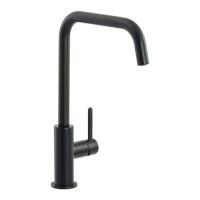 Abode Althia Single Lever Kitchen Mixer Tap - Matt Black Abode Althia Single Lever Kitchen Mixer Tap - Matt Black