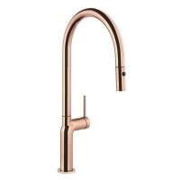 Abode Tubist Pull Out Kitchen Tap - Polished Copper