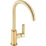 Abode Globe Single Lever Kitchen Mixer Tap - Brushed Brass