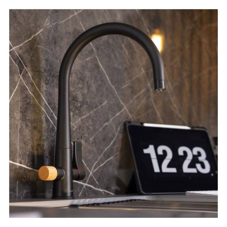 Abode Naturale Aquifier Kitchen Water Filter Tap - Matt Black