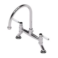 Abode Oxbury Bridge Mixer Tap - Chrome
