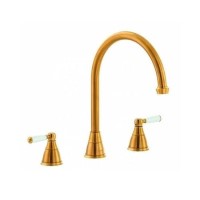 Astbury 3-Part Kitchen Mixer Tap - Forged Brass