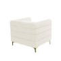 Cream Boucle Square Armchair - Astrid