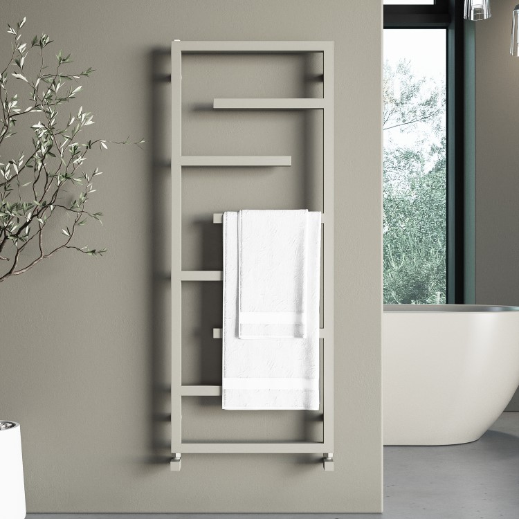 ALMOST PERFECT - Beige Designer Towel Radiator 1270 x 500mm - Atka