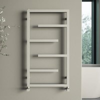 GRADE A1 - Beige Designer Towel Radiator 915 x 500mm - Atka