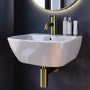 GRADE A1 - Cloakroom Wall Hung Basin 450mm - Atlanta