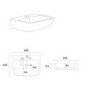ONLY OPENED - Wall Hung Basin 600mm - Atlanta