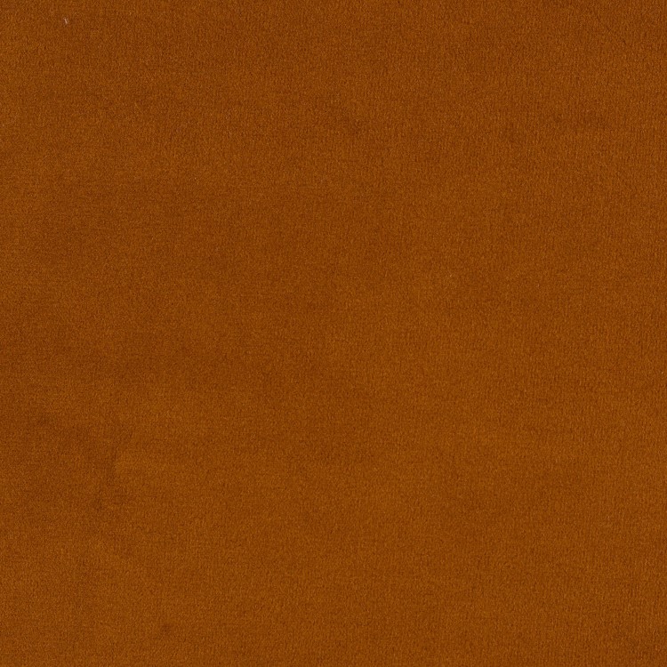 Large Burnt Orange Velvet Footstool - August
