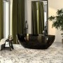 GRADE A1 - Black Freestanding Double Ended Transparent Resin Bath 1700 x 750mm - Aurea