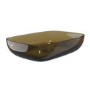 GRADE A1 - Amber Rectangular Transparent Resin Countertop Basin 600mm - Aurea