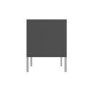 Austin Matt Grey 2 Drawer Bedside Cabinet