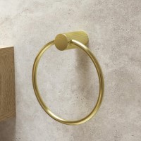 GRADE A1 - Brass Knurled Towel Ring - Arissa