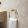 GRADE A1 - Brass Knurled Towel Ring - Arissa
