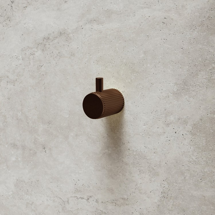 GRADE A1 - Bronze Knurled Towel Hook - Arissa