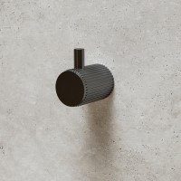 GRADE A1 - Gunmetal Knurled Towel Hook - Arissa