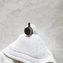 GRADE A1 - Gunmetal Knurled Towel Hook - Arissa