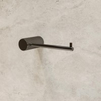 GRADE A1 - Gunmetal Knurled Toilet Roll Holder - Arissa