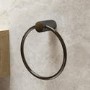 GRADE A1 - Gunmetal Knurled Towel Ring - Arissa