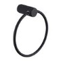 ONLY OPENED - Black Knurled Towel Ring - Arissa