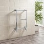 GRADE A1 - Traditional Chrome Bathroom Towel Radiator - 700 x 400mm