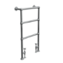 GRADE A1 - Traditional Chrome Bathroom Towel Radiator - 914 x 535mm