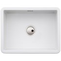 AW1031 Abode Sandon Single Bowl Inset / Undermount White Ceramic Kitchen Sink