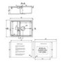 Abode Synchronist Compact 1.25 Bowl Inset / Undermount White Granite Kitchen Sink