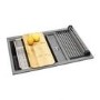 Abode Synchronist Compact 1.25 Sink Bowl & Drainer - Metallic Grey