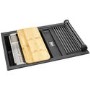 Abode Synchronist 1.25 Bowl Inset / Undermount Black Granite Kitchen Sink