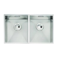 Abode Matrix R0 2 Bowl Undermount Kitchen Sink - Stainless Steel