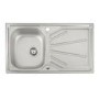 Trydent Single Bowl Inset Kitchen Sink - Stainless Steel