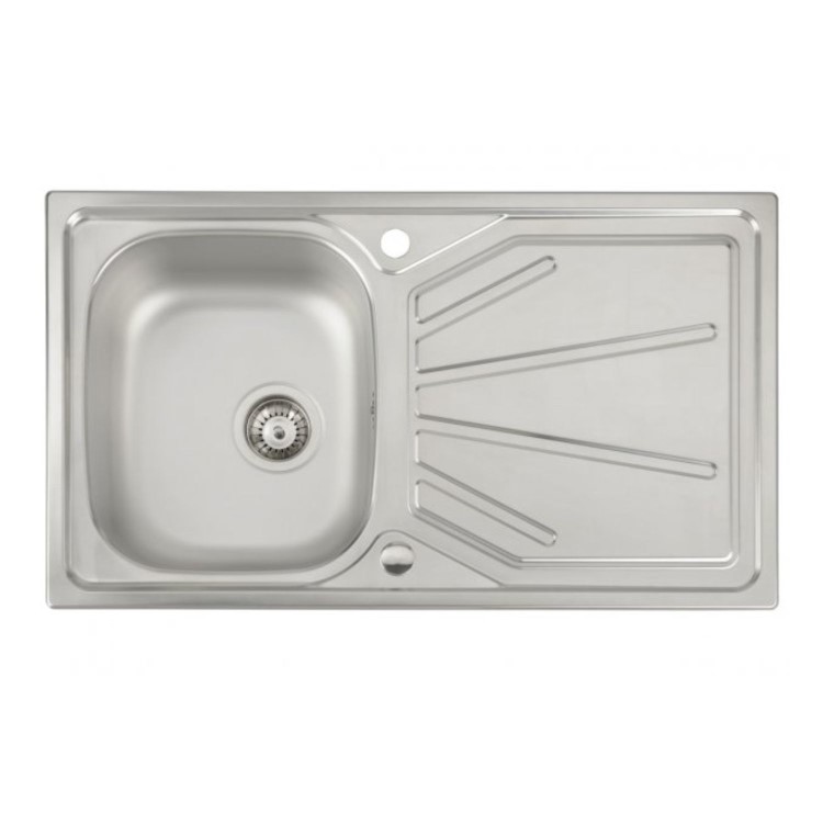 Trydent Single Bowl Inset Kitchen Sink - Stainless Steel