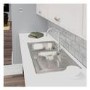 Trydent 1.5 Bowl & Drainer Inset Kitchen Sink - Stainless Steel 