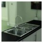 Trydent 1.5 Bowl & Drainer Inset Kitchen Sink - Stainless Steel 