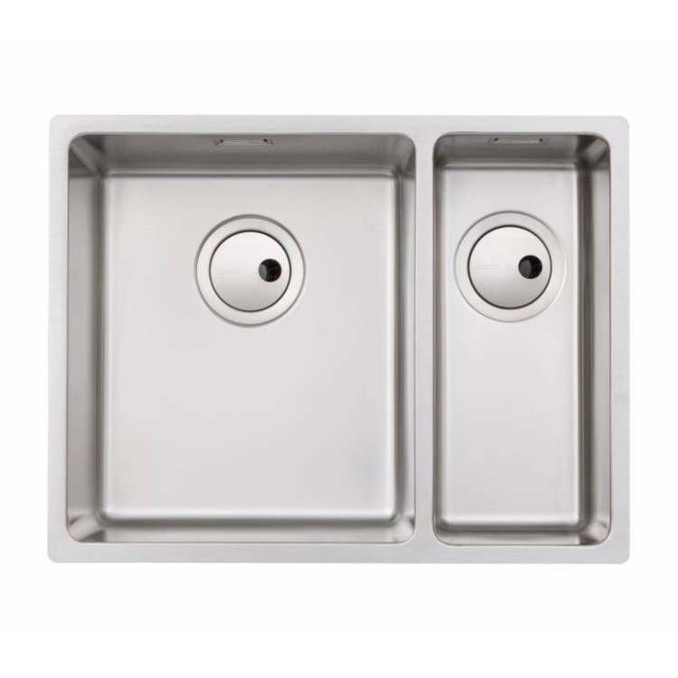 Abode Matrix R15 1.5 Bowl Kitchen Sink - Stainless Steel