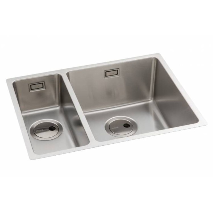 Abode Matrix R15 1.5 Bowl Kitchen Sink - Stainless Steel