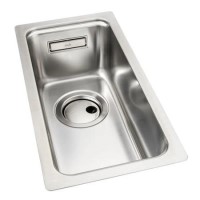 Abode System Sync Half Bowl Sink - Stainless Steel