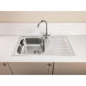 AW5181 Abode Stria 1.0 Bowl Inset Stainless Steel Kitchen Sink with Marido Mixertap Chrome Tap Pack
