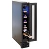 Amica 6 Bottle Capacity  Single Zone Freestanding Under Counter Wine Cooler - Stainless Steel