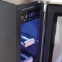 Refurbished Amica AWC150SS Freestanding 6 Bottle Single Zone Under Counter Wine Cooler Stainless Steel