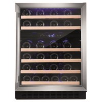 Refurbished Amica AWC600SS Freestanding 46 Bottle Dual Zone Under Counter Wine Cooler Stainless Steel