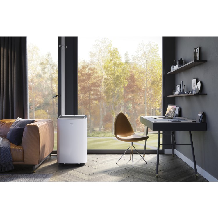 Refurbished AEG 9000 BTU Portable Air Conditioner with heat pump for rooms up to 21 sqm