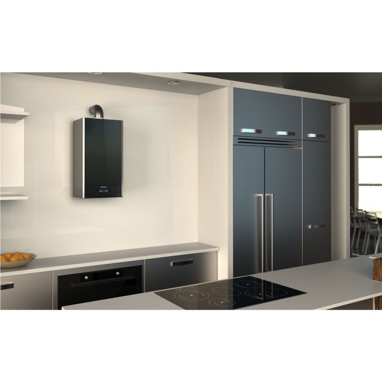 Ariston Alteas One Net 30 Kw Black A+ Combi Boiler with Alexa WiFi with Free Cube R Net and Horizontal Flue Kit - 12 Year warranty