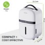 electriQ Essential 5L Quiet Compact Compressor Dehumidifier - White