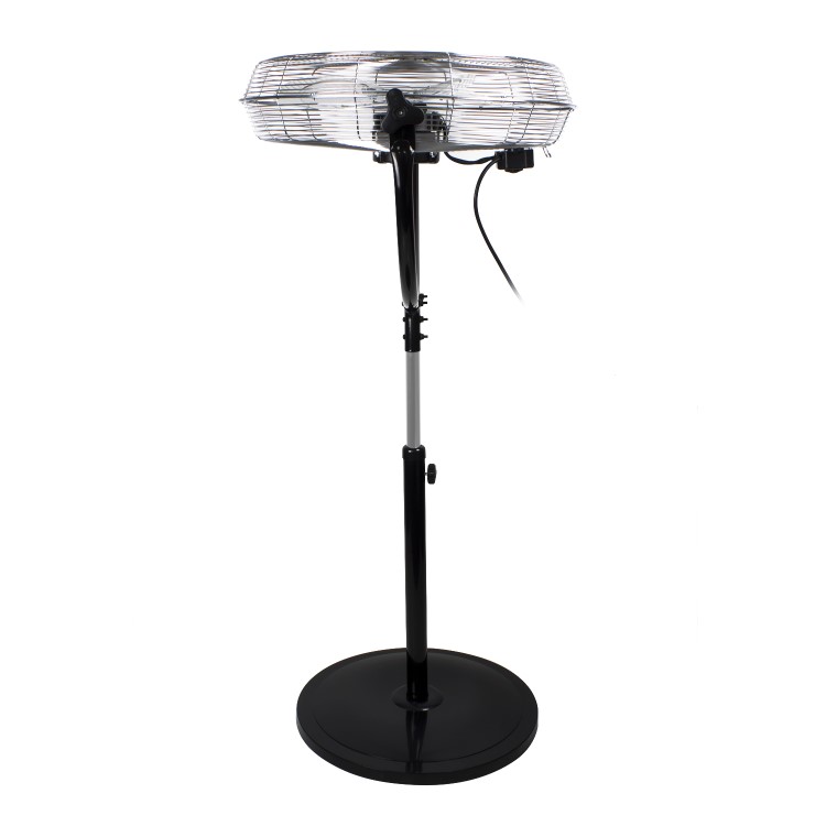 electriQ 20 Inch High Velocity Pedestal Fan - Black