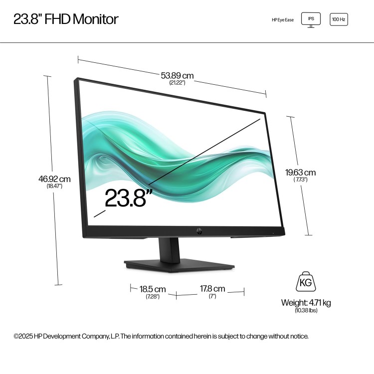 HP Series 3 Pro 324ph 23.8" IPS Full HD 100Hz Monitor