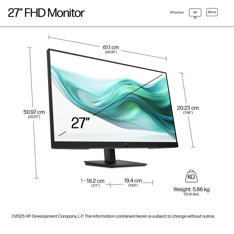 HP Series 3 Pro 327ph 27" IPS Full HD 100Hz Monitor