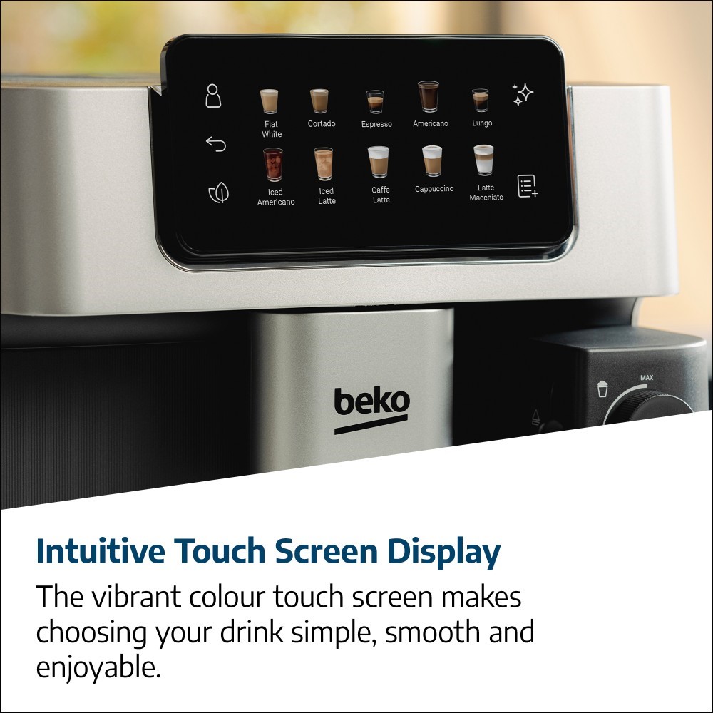 Intuitive touch screen display.