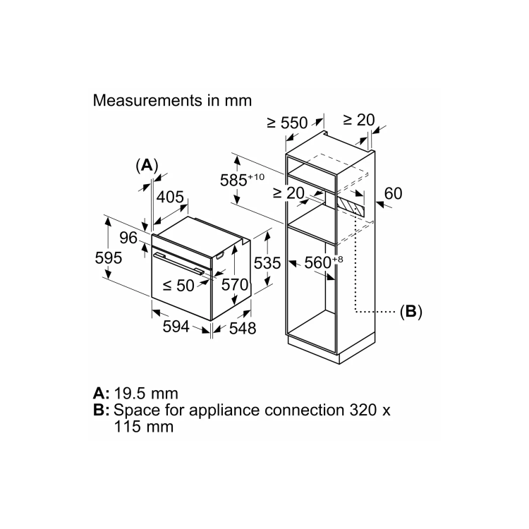 Neff N50 B1ACE4AG3B Electric Single Oven - Graphite Grey